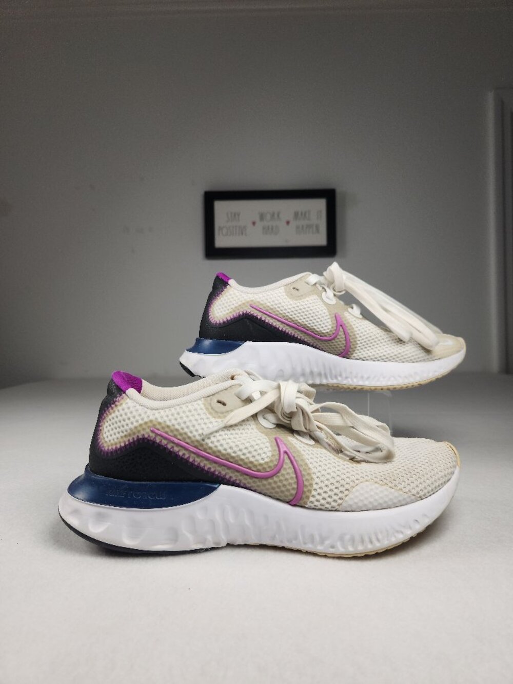 Nike Renew Run Platinum Tint Purple Women's Mesh Sneaker Running Shoes Size 6.5